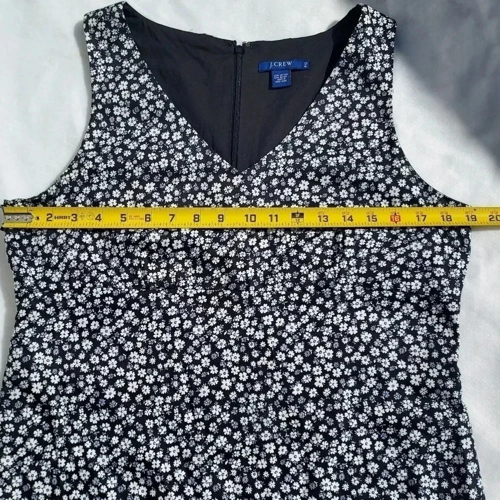 Vintage J. Crew Floral Dress Size P12 - Picture 10 of 11